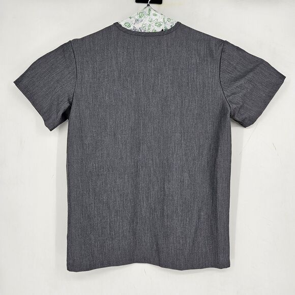 FIGS Scrub Top Mens XS Leon Heather Graphite Three Pocket Technical Uniforms - Picture 4 of 10